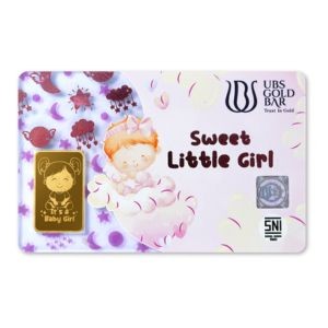 UBS Gold Logam Mulia New Born Baby Girl 3 Gr