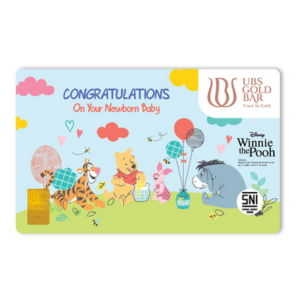 UBS Logam Mulia Disney Winnie The Pooh New Born 0.5 Gr
