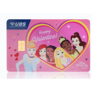 UBS Logam Mulia Disney Princess Valentine Edition 0.25 Gr